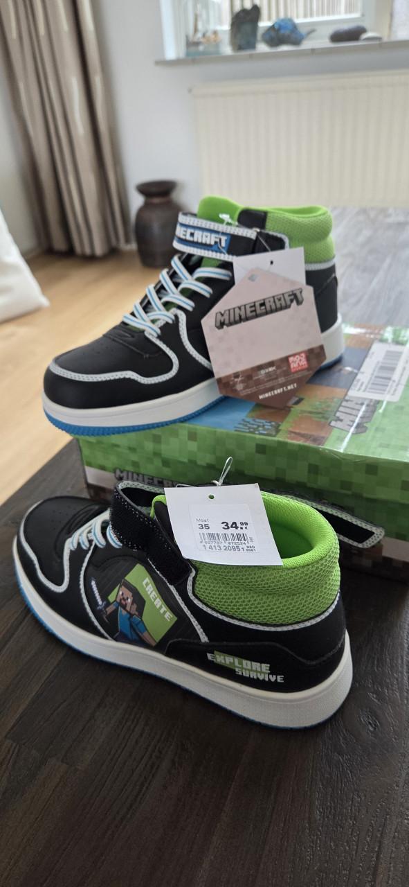 Jongens sneakers Minecraft maat 35