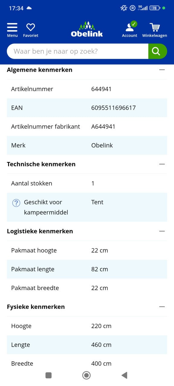 Obelink Soleil Plus Window TC tentluifel met zijwanden