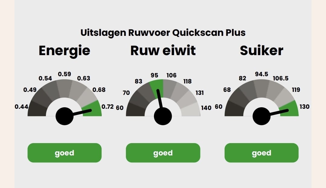 Geanalyseerd gewikkelde hooibalen