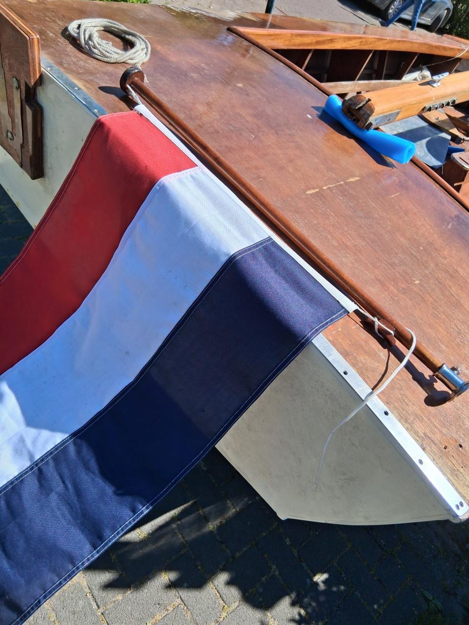 Complete set vlag stok en voet