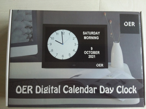 OER digitale kalender klok