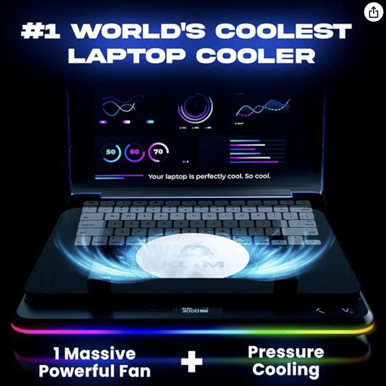 Laptop Koeler - KLIM Turbofrost MAX - Nieuw in doos