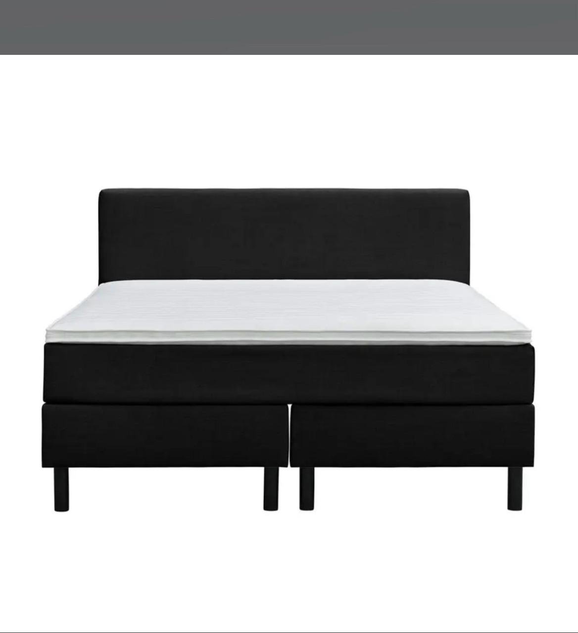 Boxspringcombinatie Varberg 5-delig zwart 160x200 cm