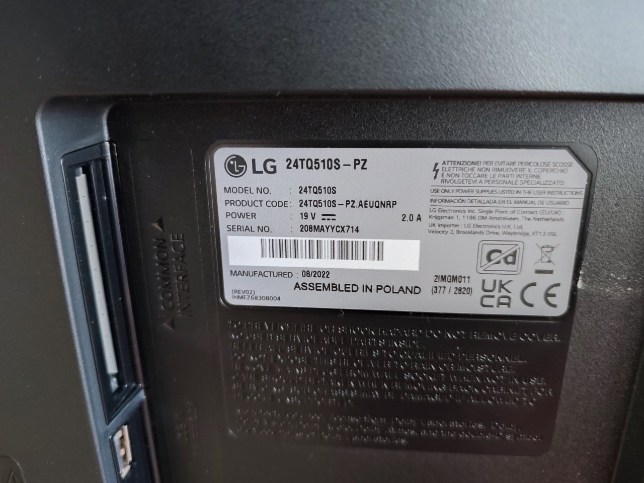 LG TV 24inch