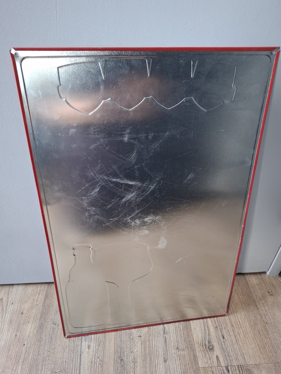 Metalen krijtbord Kasteel bier