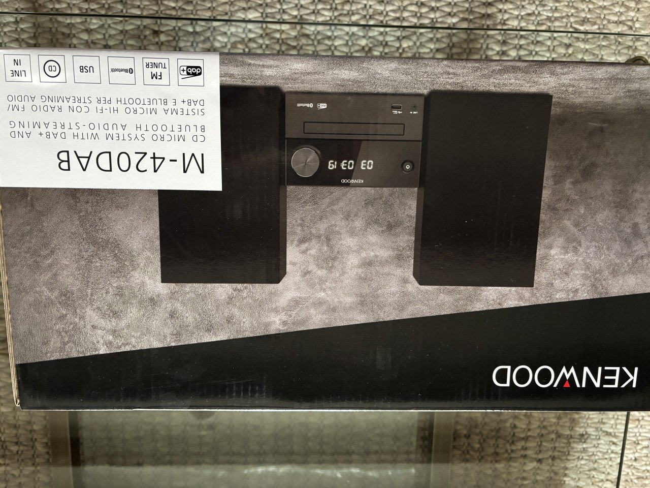 Kenwood radio/cd-speler DAB+, nieuw in doos