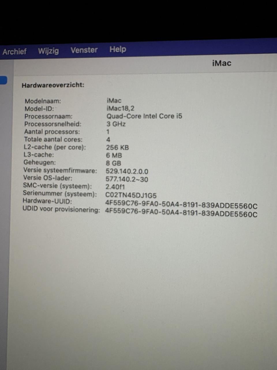 Apple iMac 21,5” 2017 4K Retina | i5 3.0GHz | 8GB RAM |