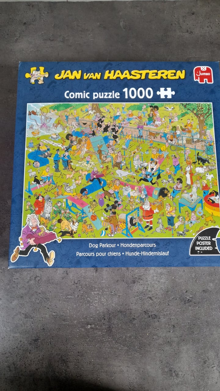 Jan van haasteren: hondenparcours 1000 stukjes