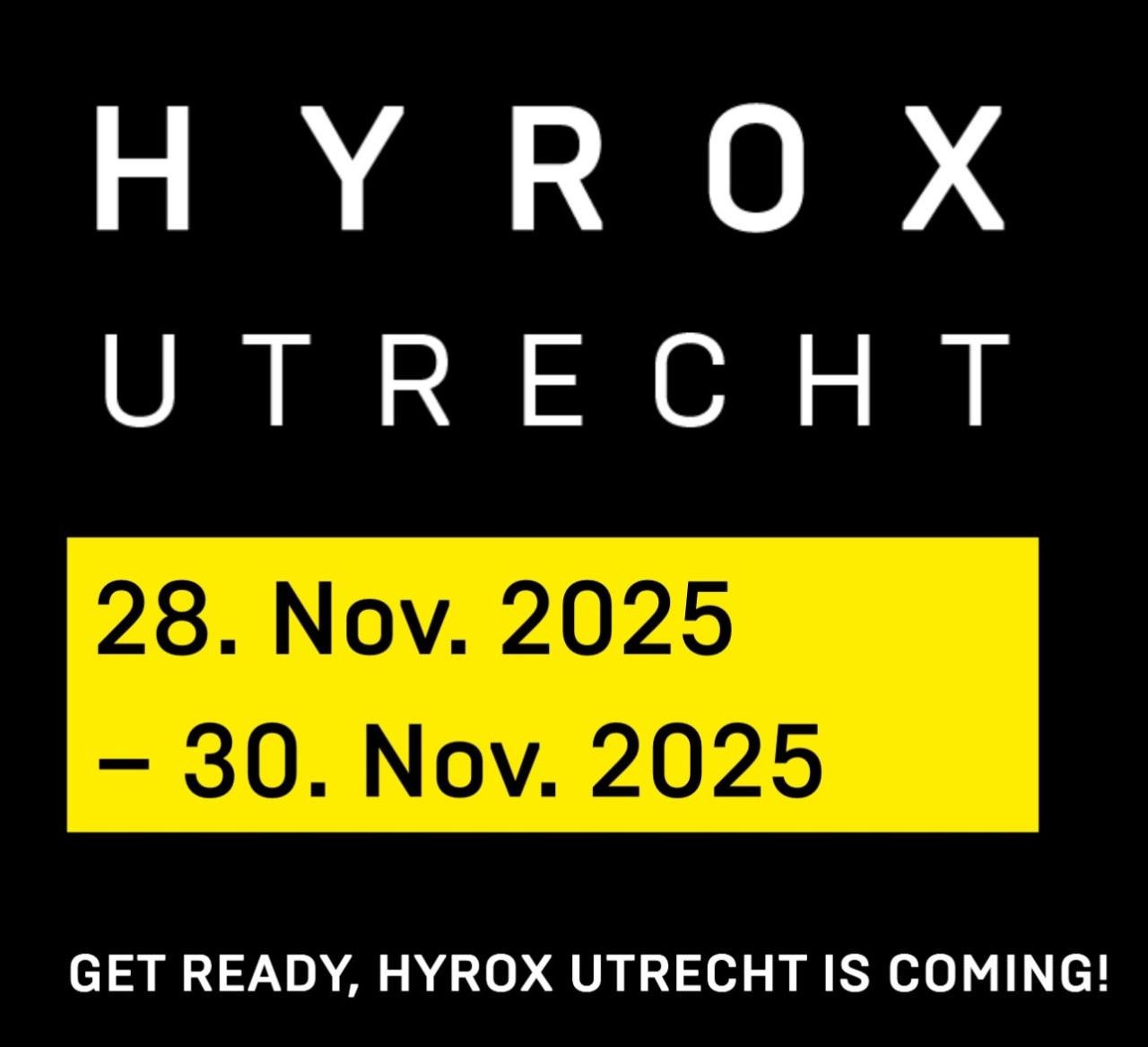 Ticket -= Hyrox Utrecht =- singel man open.