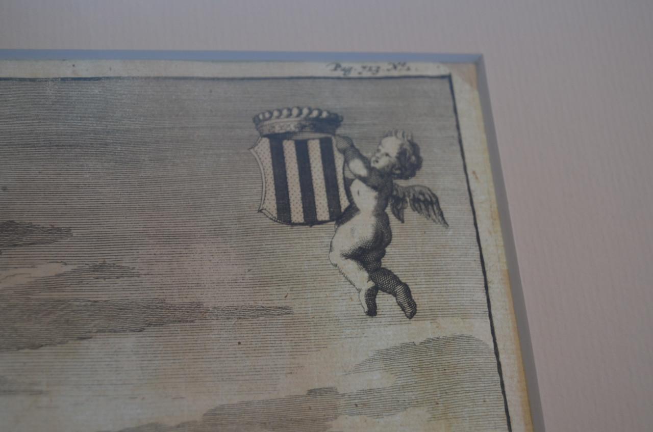 Kopergravure 'De heerlycheyt van Cruningen' Smallegange 1696