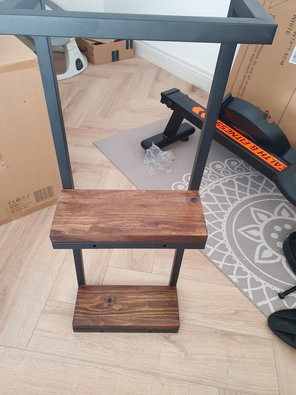 Vonia handdoekrek | zwart badkamer rek | nieuw in doos