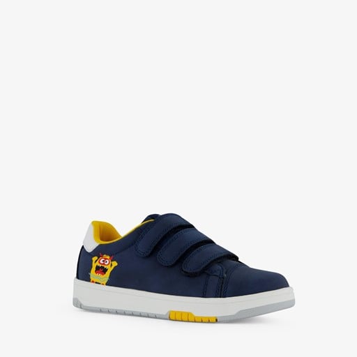 Z.g.a.n. blauw gele sneakers (maat 26 | klittenband | monstertje )