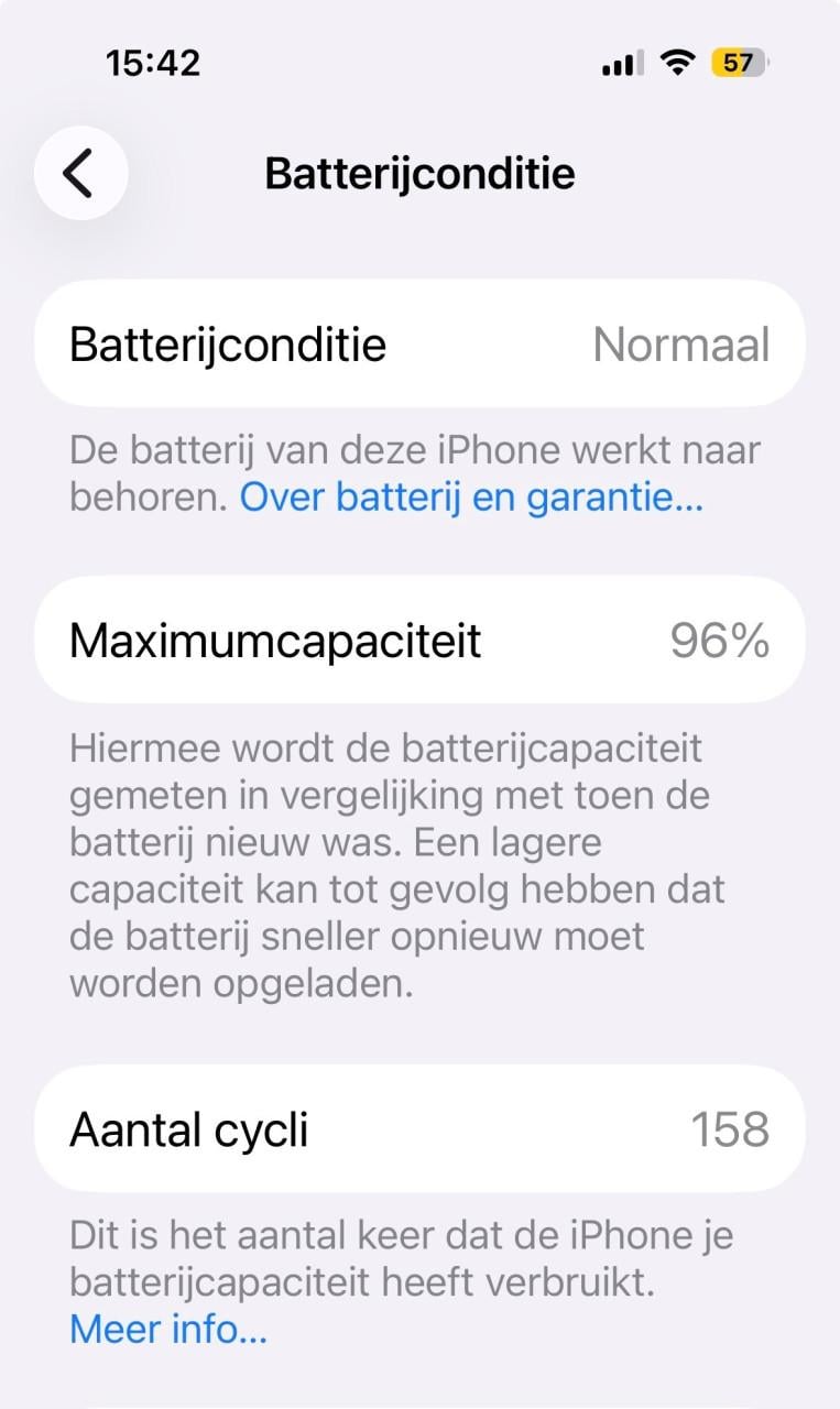 IPhone 15 zwart 128GB zo goed als nieuw