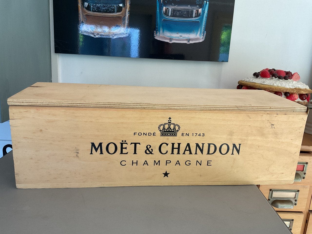 Moet & Chandon houten kist