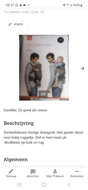 Babydraagzak van Stokke