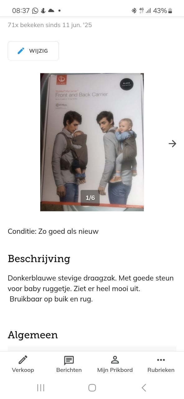 Babydraagzak van Stokke