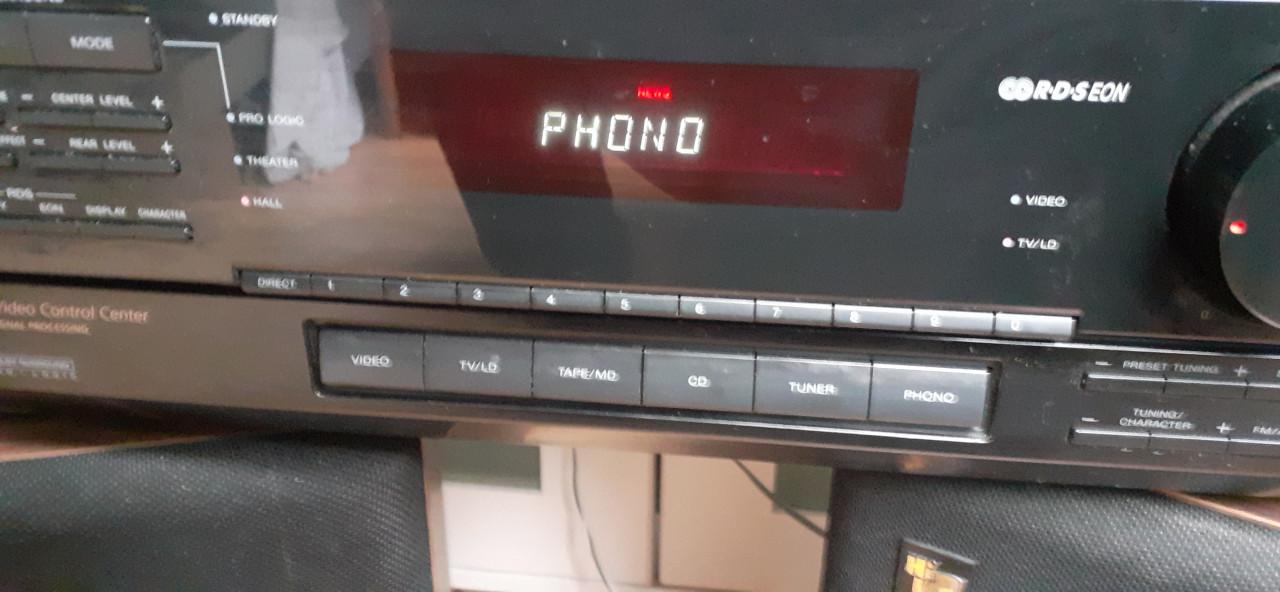 Versterker  sony met vintage speakers 3 way system