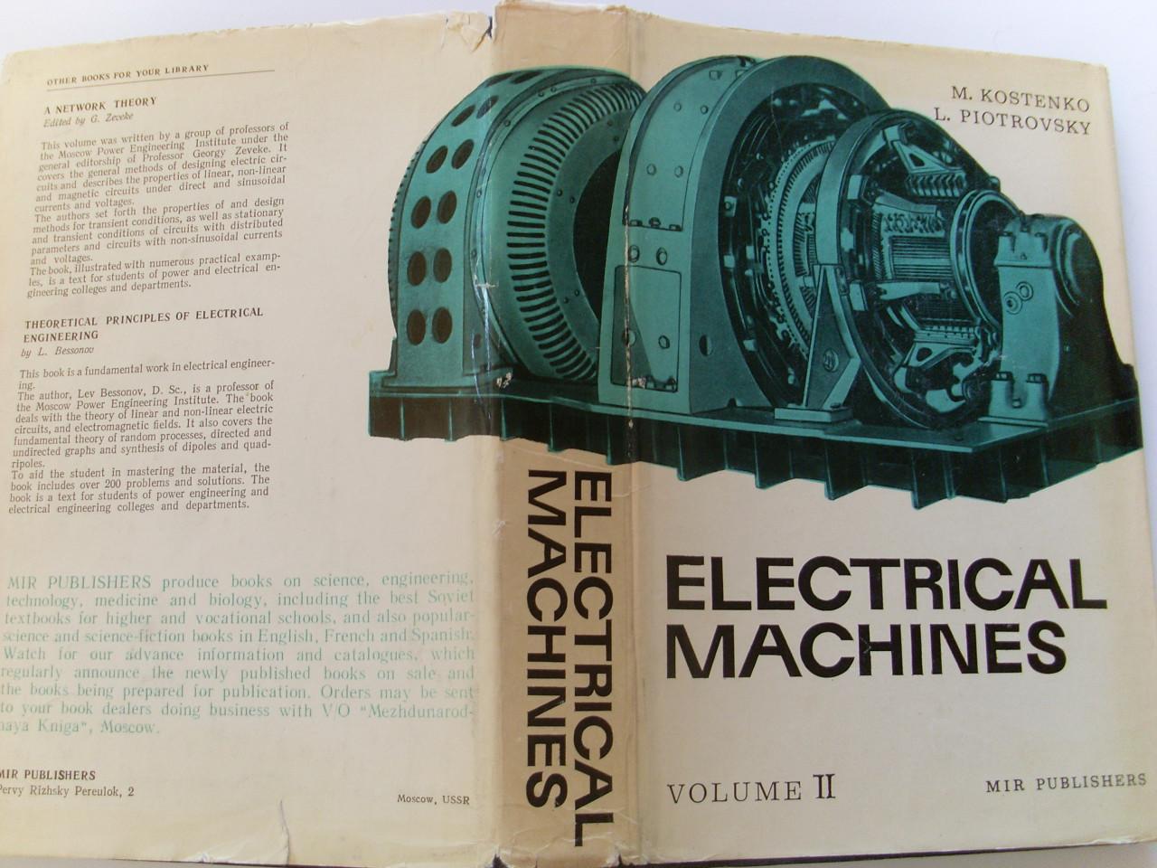 M Kostenko	Electrical machines vol 1 & 2