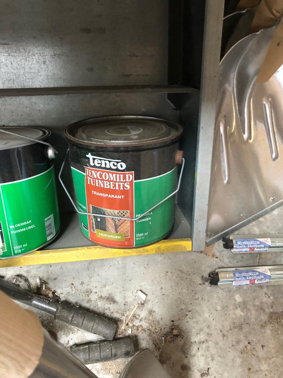 Tenco (steigerhout) beits 2.5 ltr blik 10 euro koffie gratis