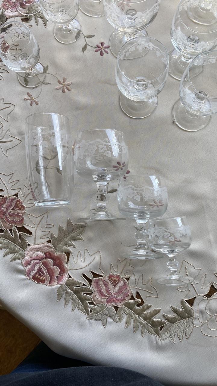 Vintage glazen-set
