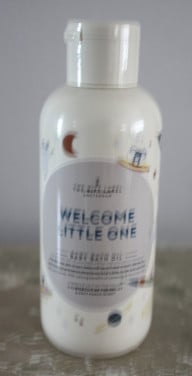 Welcome littele one baby bath oil nieuw