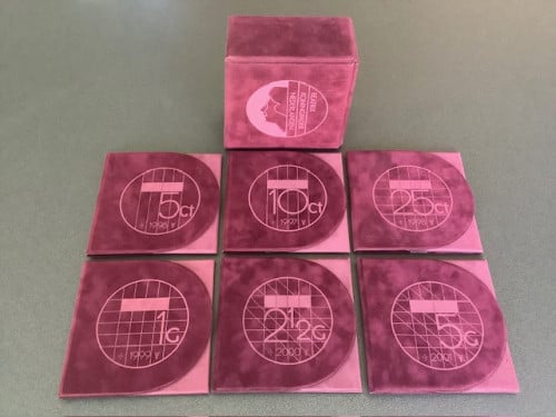 Nederland, Proofsets 1996 t/m 2001 in cassette.