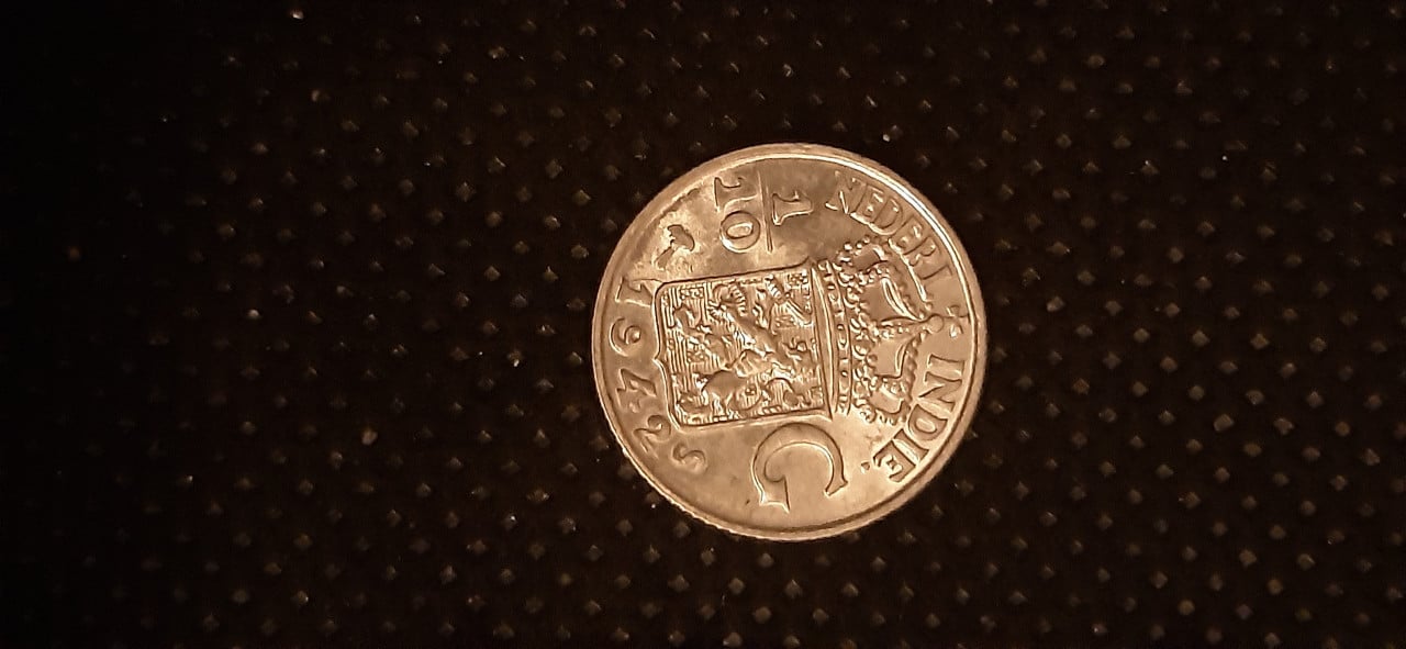 Nederlands-indie 1/10 gulden zilver