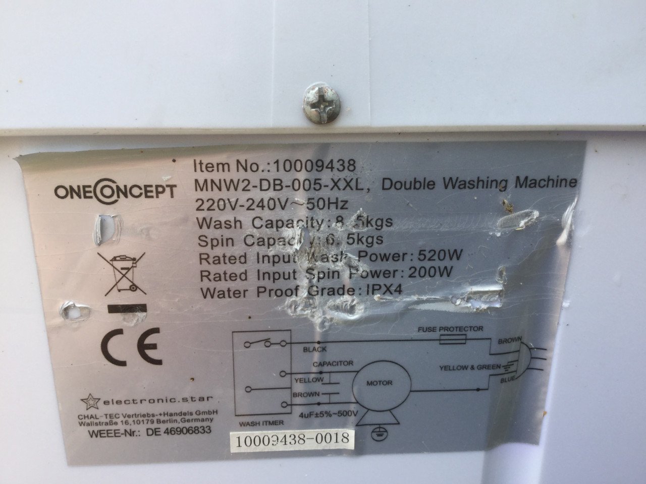 Campingwasmachine