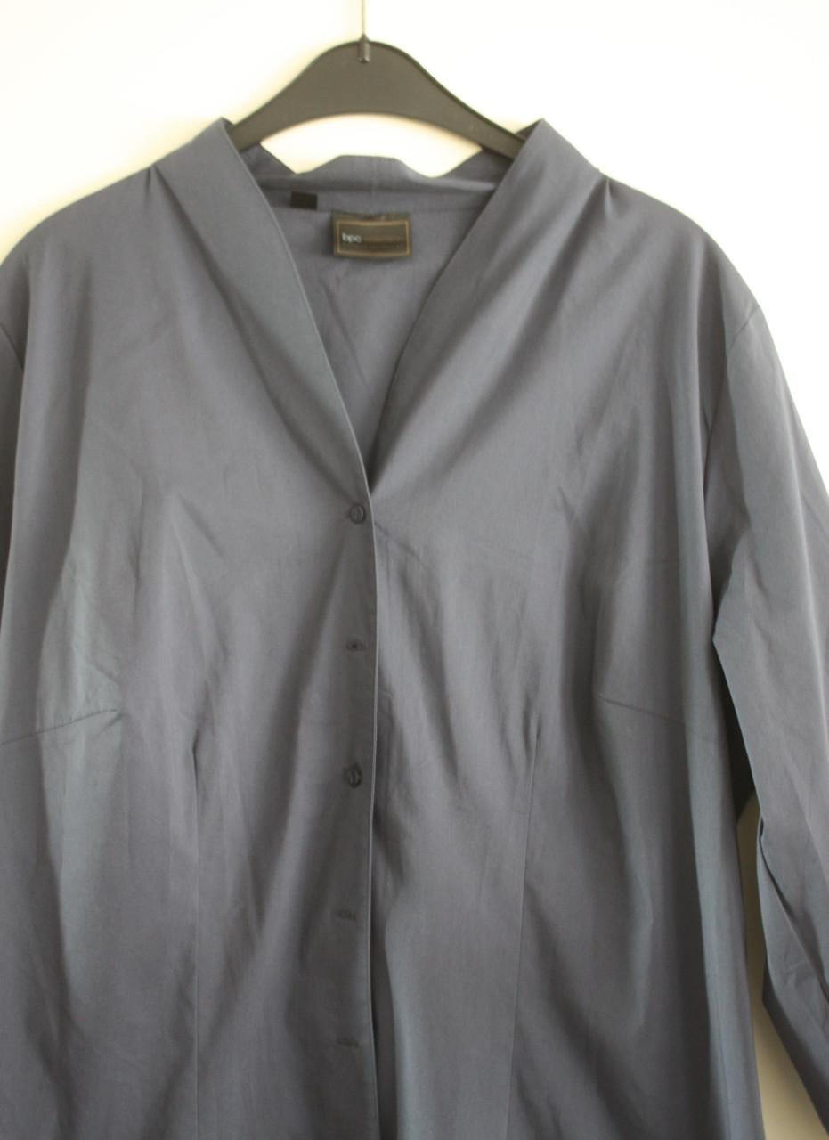 Blauwe blouse maat 48