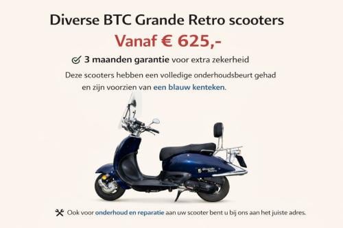 Tweedehands BTC Retro scooter voor € 625,-