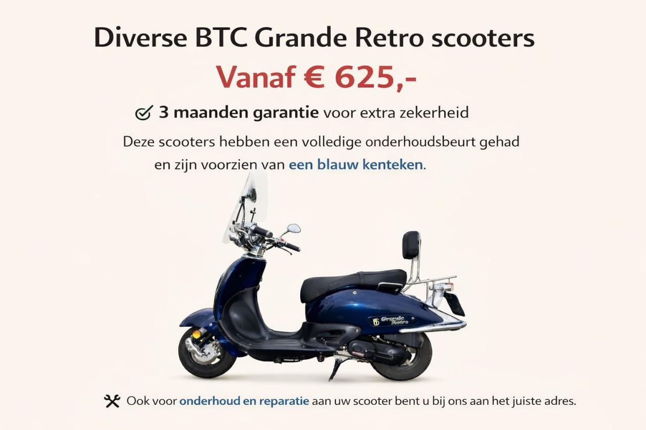 Tweedehands BTC Retro scooter voor € 625,-