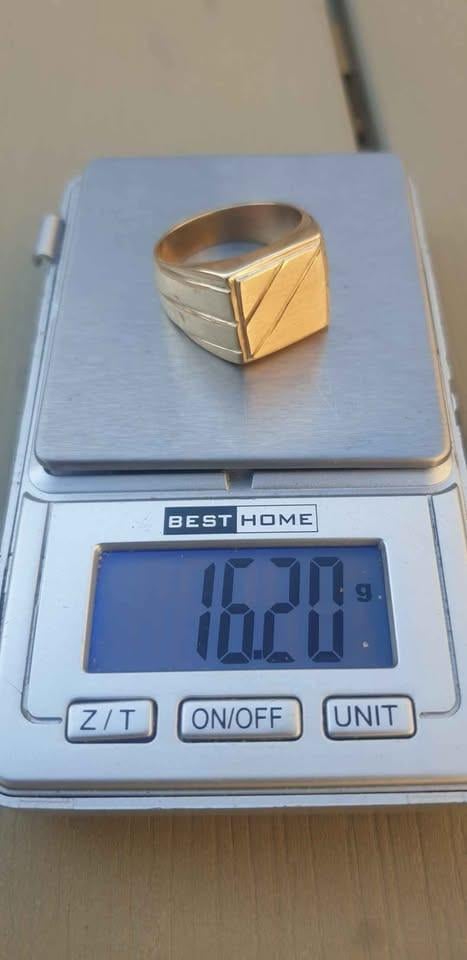 Gouden herenring 14 K