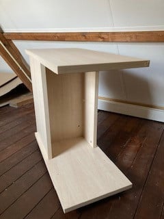 Computertafeltje op wielen