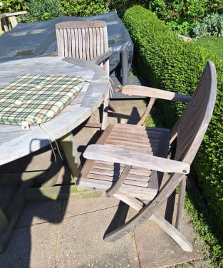 Teakhouten tuinset