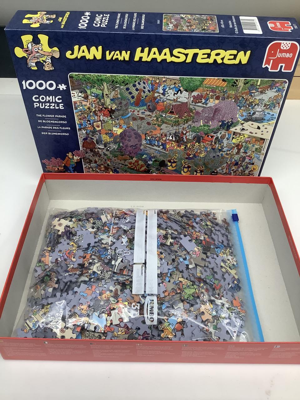 Puzzel Jan van Haasteren- Bloemencorso. 1000 stukjes.