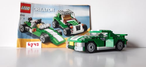 Lego Creator 6743: :straatracer, 3 in 1.