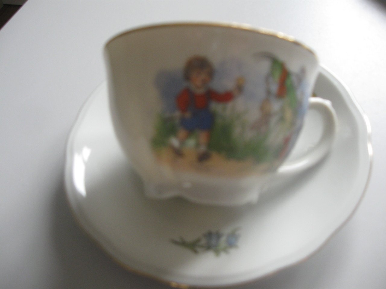 Vintage kinder ontbijtsetje