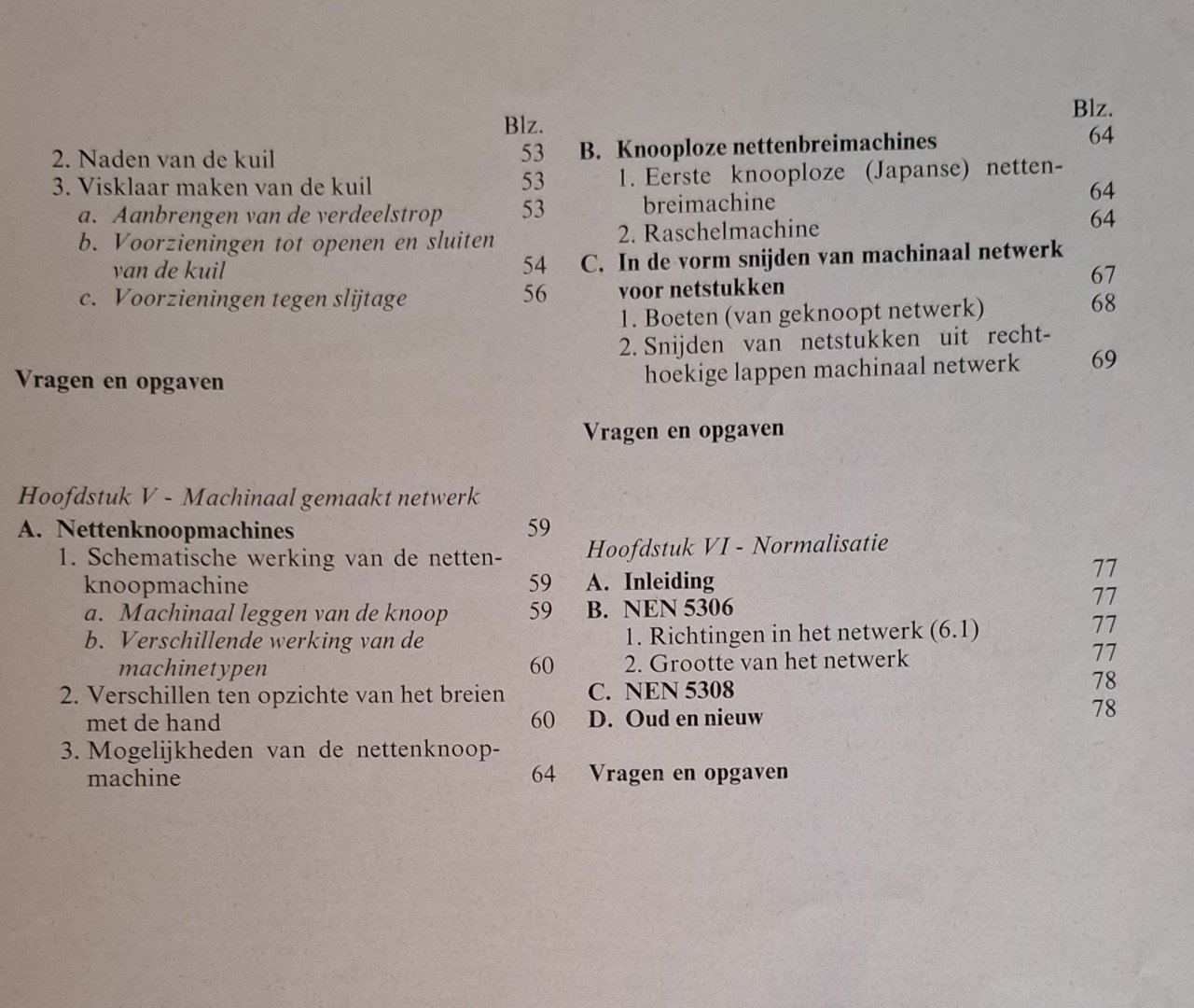 Breien en boeten, Vorming en Visserij, door P. Ouwehand