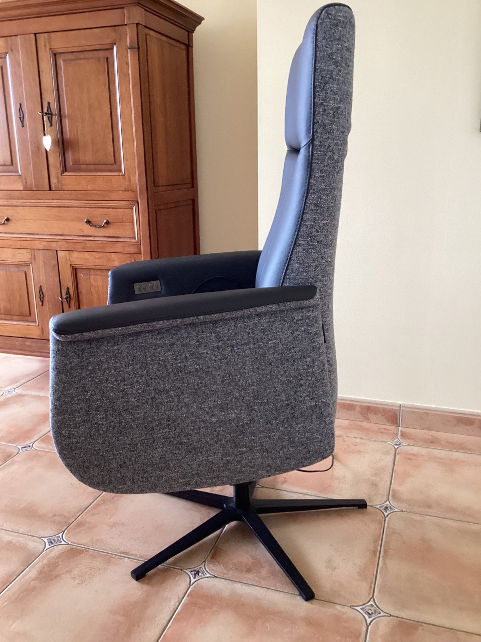 Luxe Prominent relax Toscana sta-op stoel (absolute nieuwstaat)