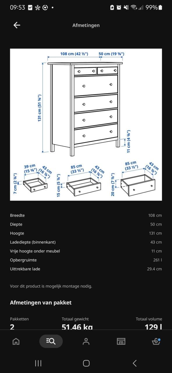 Hemnes kast IKEA