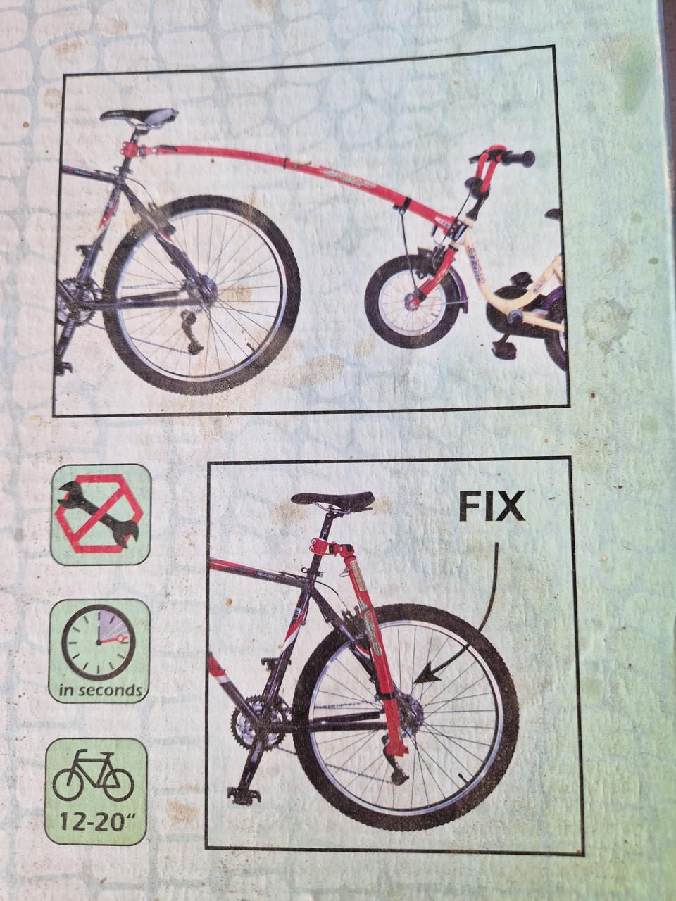 Trail gator tandemtrekhaak kinderfiets met volwassenfiets