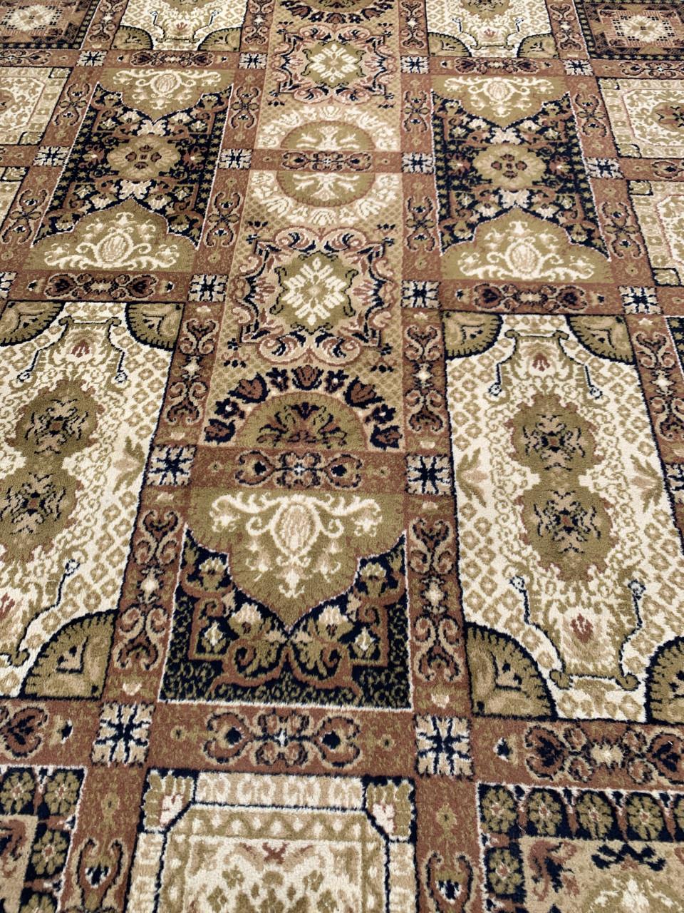 ✨Prachtig Sfeervol Bruin/Groen Vintage Vloerkleed van Zuiver Scheerwol ✨