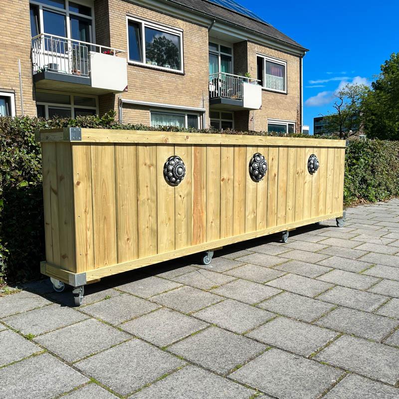 Zeeuwse knop bloembakken projecten ter inspiraties L300 x B35 x H85