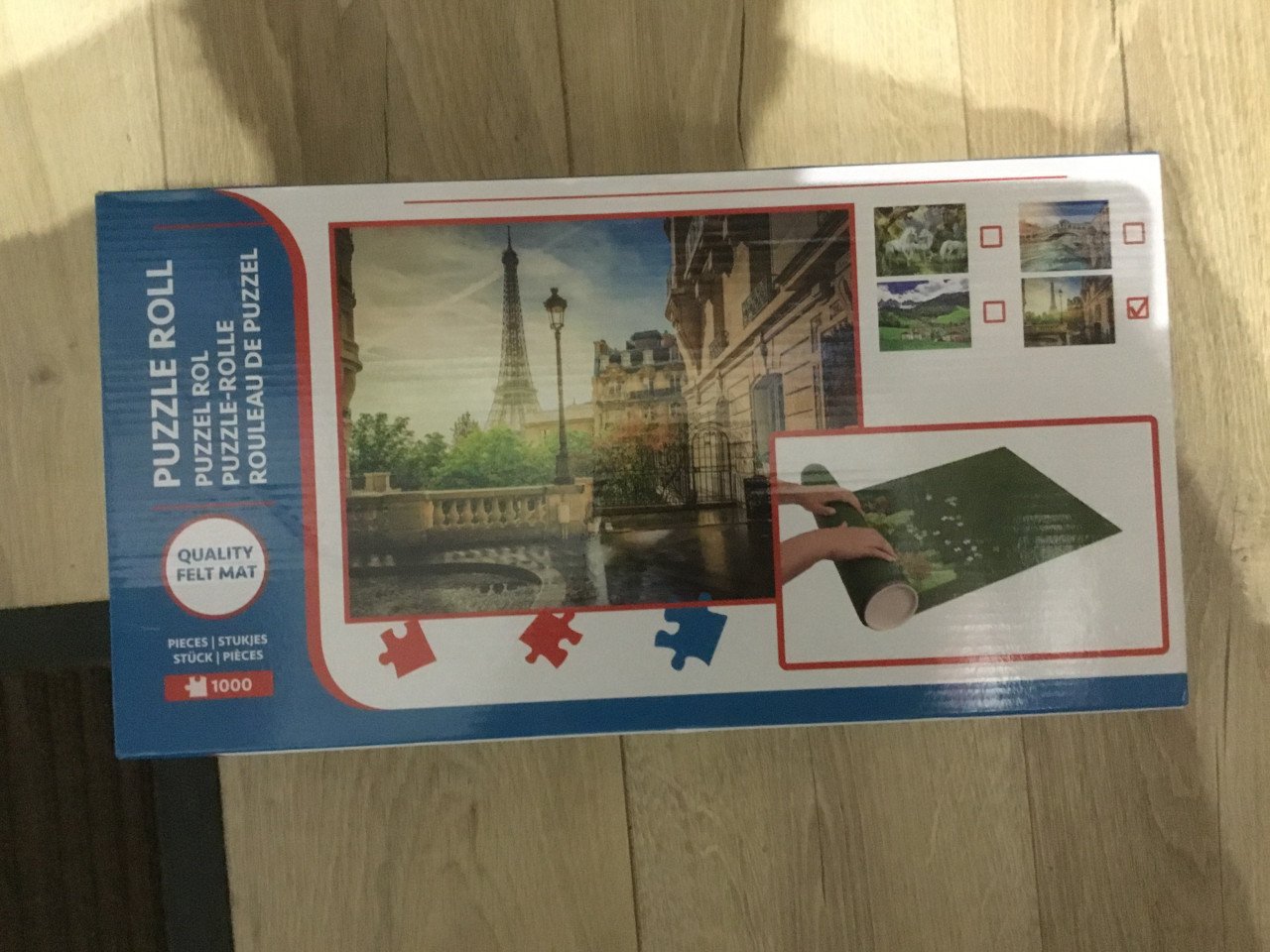 Legpuzzel van Parijs met puzzelmat