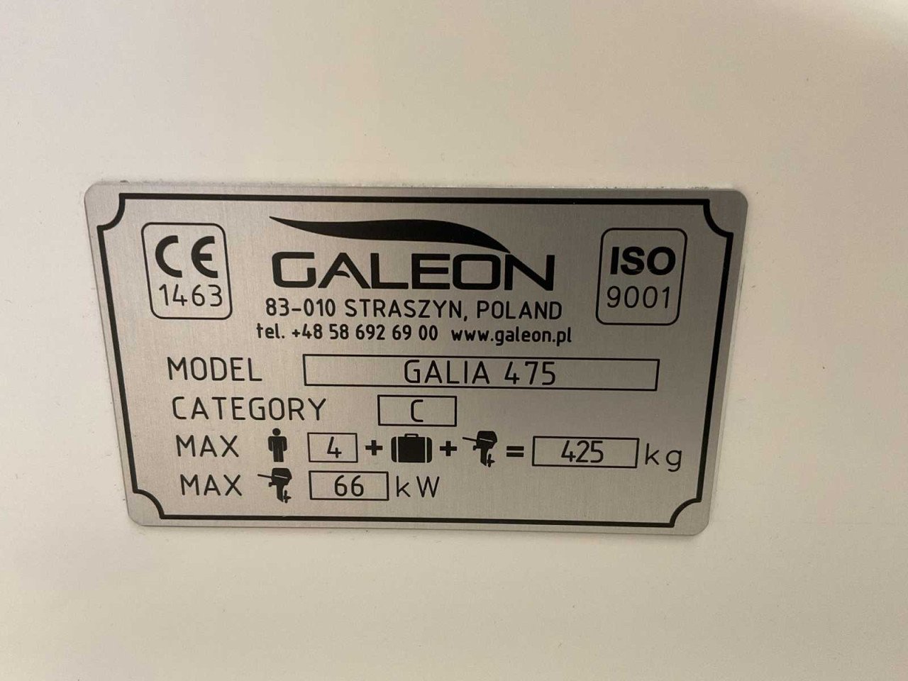 Galia 475 Open Speedboot (nieuw)