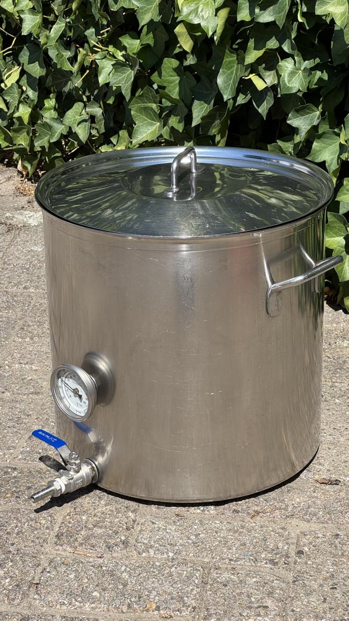 Grote RVS brouwpan 50 liter