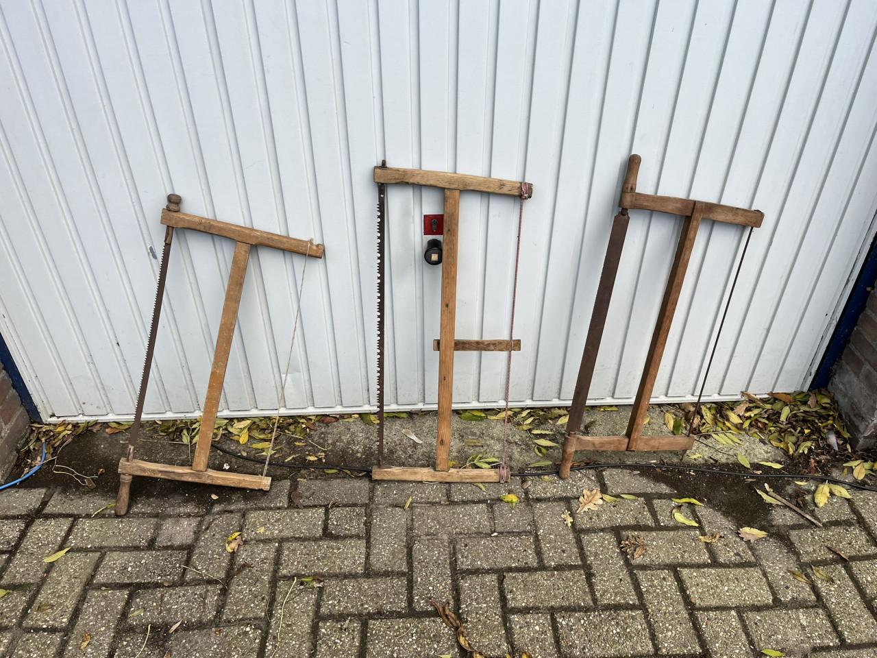 Spanzaag - trekzaag antiek