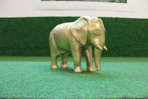 Gouden Olifant beeld deco groot