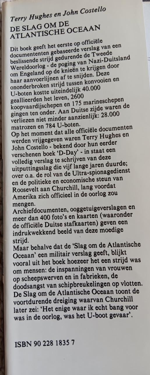 OORLOGSBOEK "De slag om de Atlantische Oceaan"