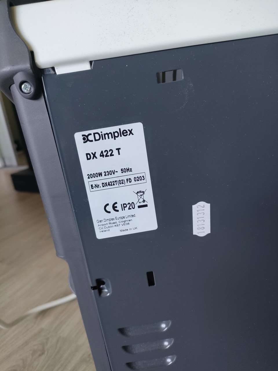 Dimplex radiator en convector